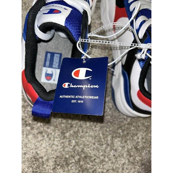 Champion Sneakers Mens 11.5 Red White Blue Black Streetwear - Picture 6 of 7